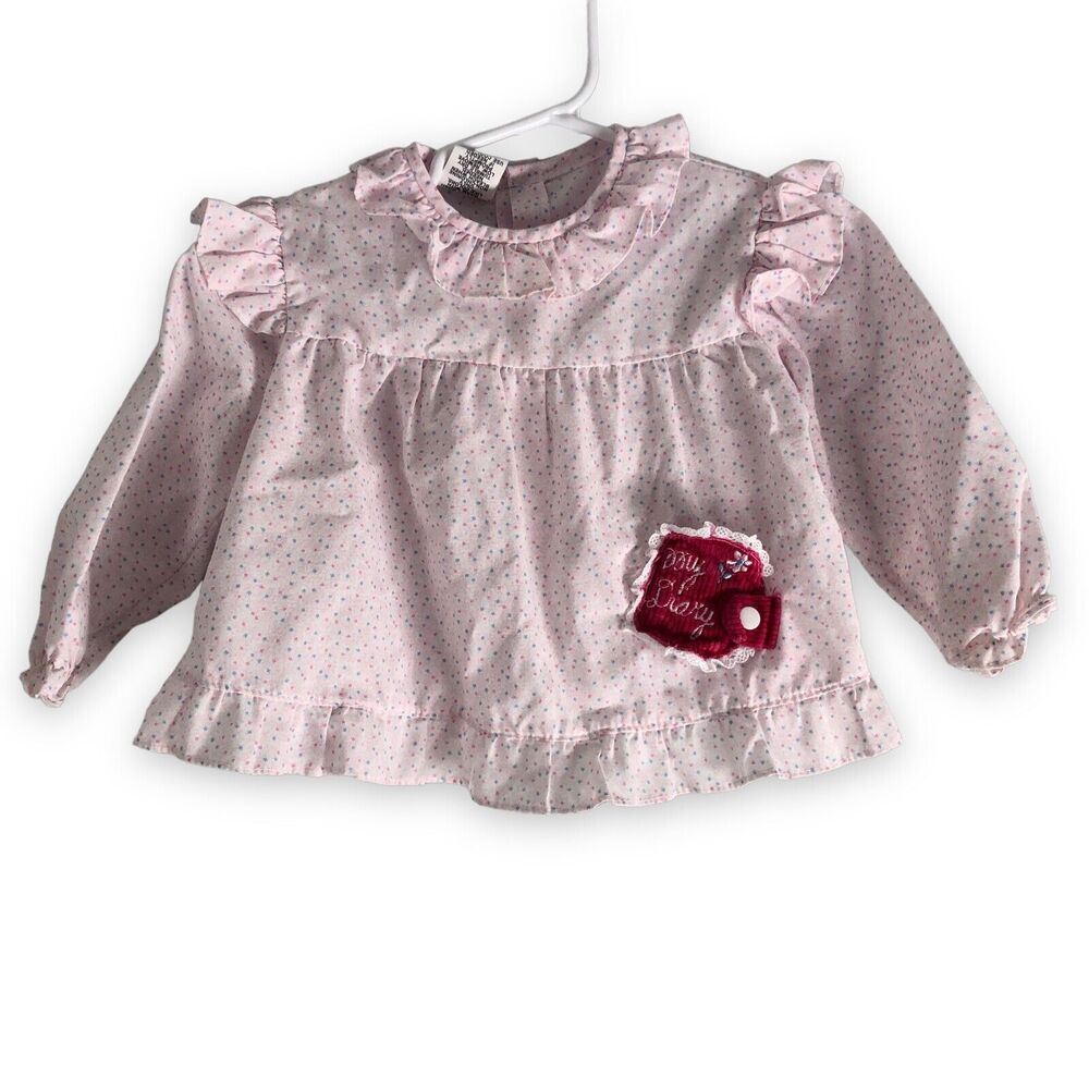 Vintage Mayfair Girls Size 18 Months Blouse Floral Collar Ruffles‎ Secret Diary